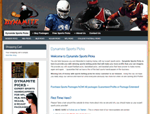 Tablet Screenshot of dynamitepicks.com